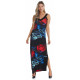 Robe longue Maria col en V