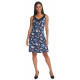 Blue sea dress print