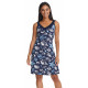 Blue sea dress print