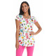 Colorful cocktails tunic white background