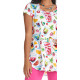 Colorful cocktails tunic white background