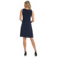 Robe a broche Navy