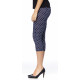 Legging capri Navy pois Blanc