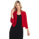 Boléro court uni rouge Modes Gitane