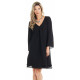 Robe chiffon Noir LS