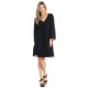 Robe chiffon Noir LS