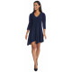 Fluid A-line Navy dress