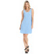 Robe Soleil Col Rond Babyblue