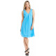 Robe chiffon Turquoise