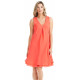 Coral Chiffon Dress