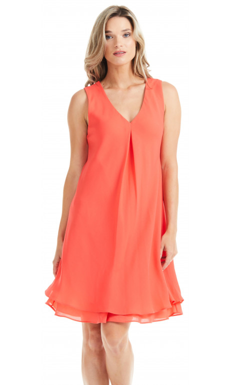 Robe Chiffon Corail