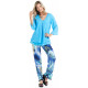Haut chiffon LS Turquoise