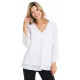 Haut Chiffon LS Blanc