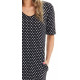 Robe Milan Noir pois Blanc