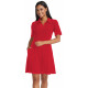 New York Red Dress Modes Gitane