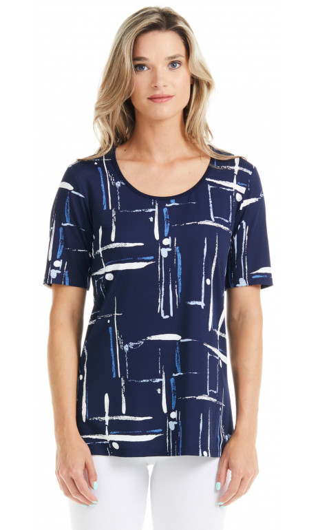 T-shirt teinte de bleue