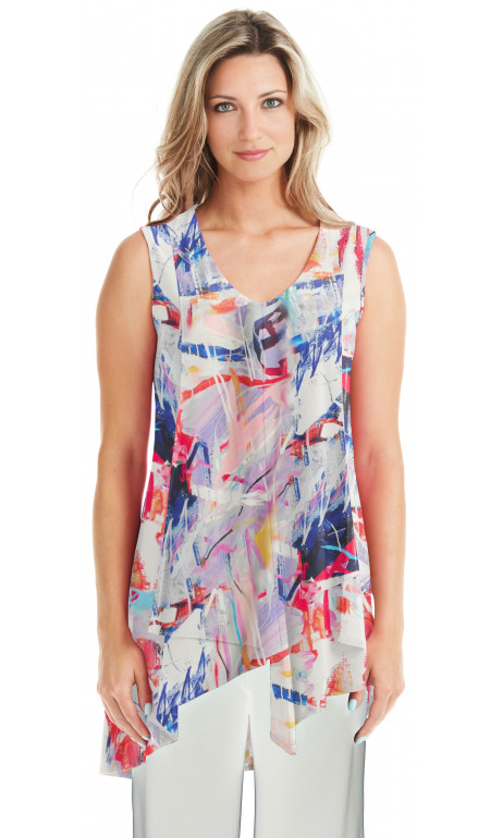 Abstract tunic R T25506