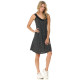 Black Summer Dress with White Polka Dots