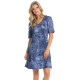 Milan patch jeans dress