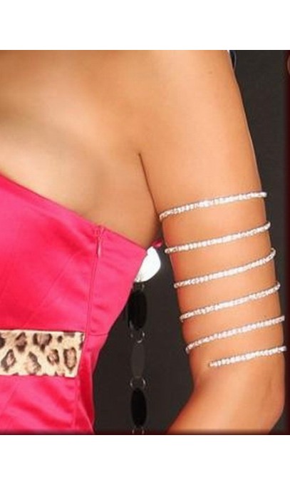 Bracelet haut de bras en rhinestone, strass