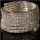 Bracelet haut de bras en rhinestone, strass