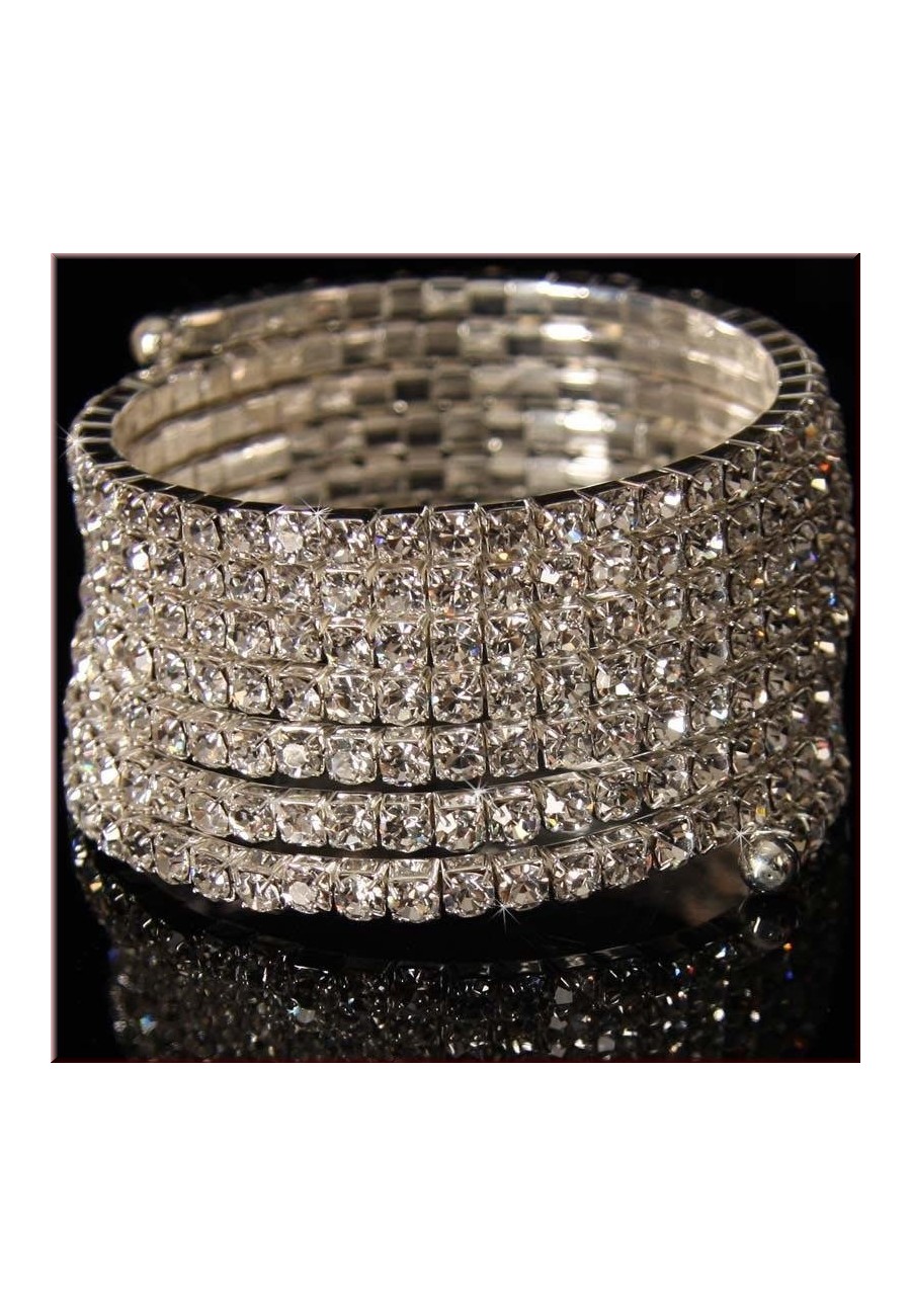 Bracelet haut de bras en rhinestone, strass Boutique Isla Mona Québec