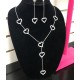 Superb set of heart necklace
