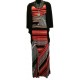 Long Red Dress fashion multicolored mode vin Rouge