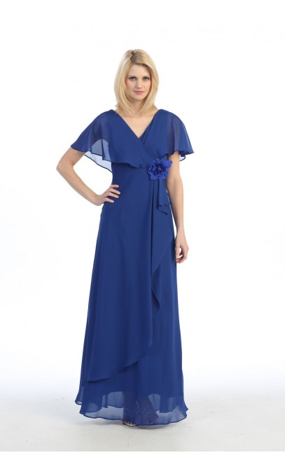 Robe soirée Longue de couleur Bleu Royal 
