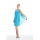 Robe soirée Courte de couleur Turquoise 