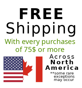 Free shipping across Canada and United States